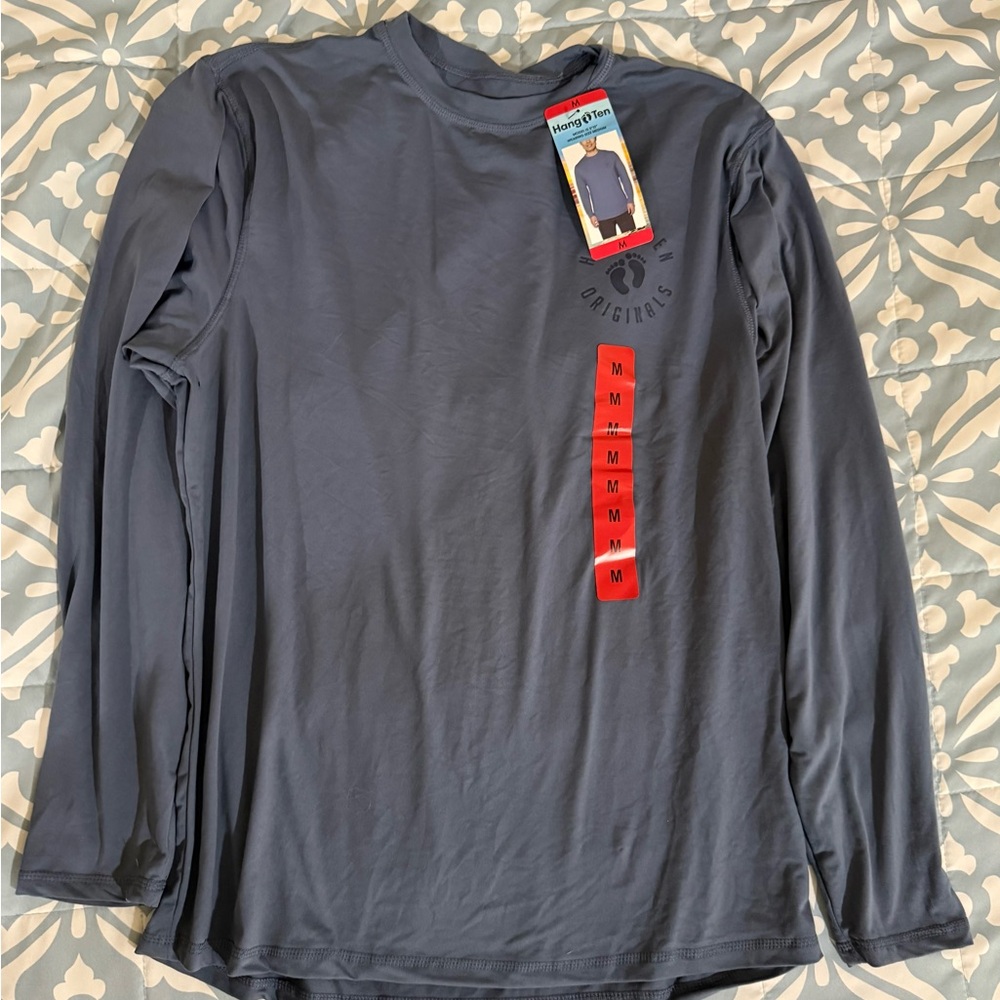 Hang Ten Gray Long Sleeve UV swim shirt